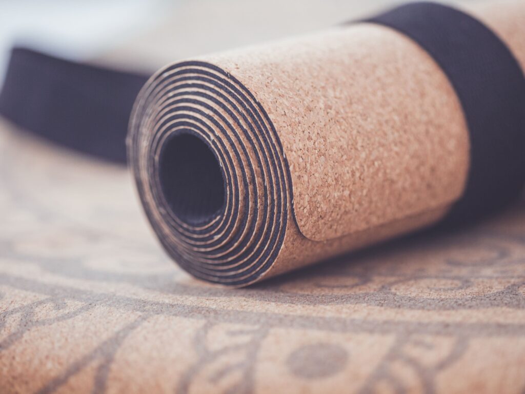 cork yoga mat - the best non slip yoga mat